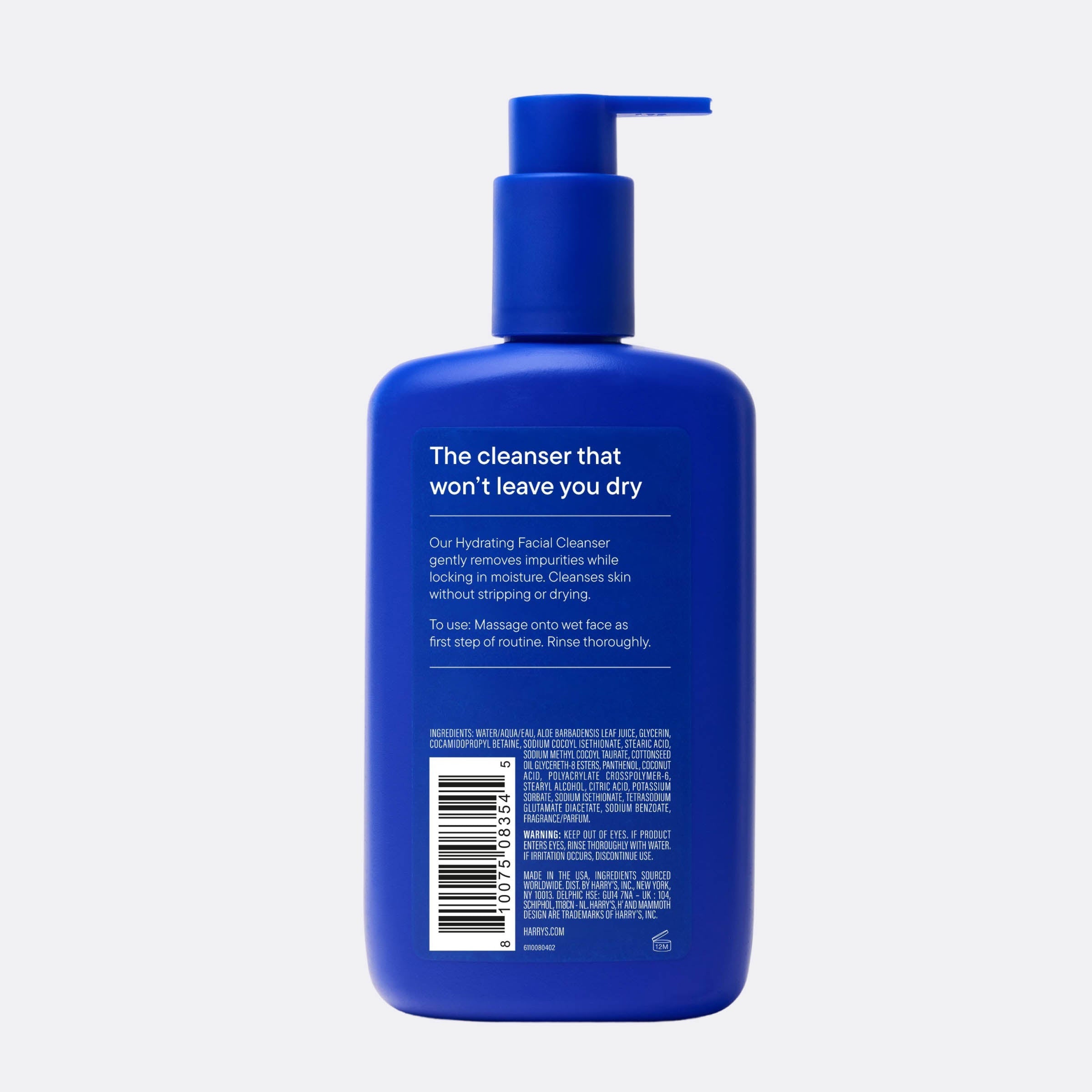 Hydrating Facial Cleanser 9oz - Clean Harry's Routine