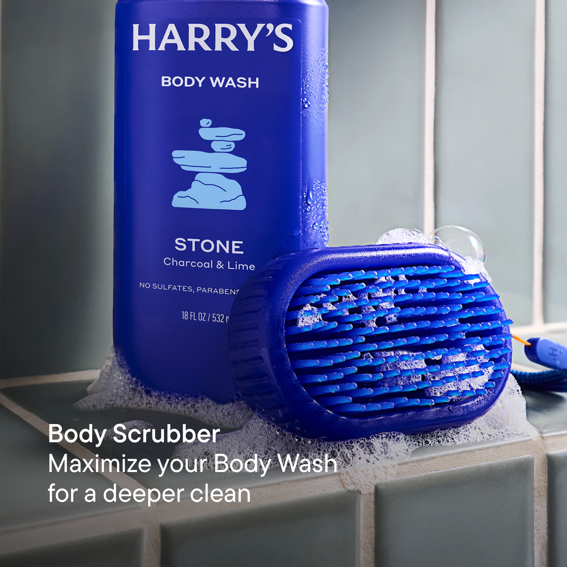 Harry’s 2 In 1 Scalp & Body Scrubber - Morning and Go