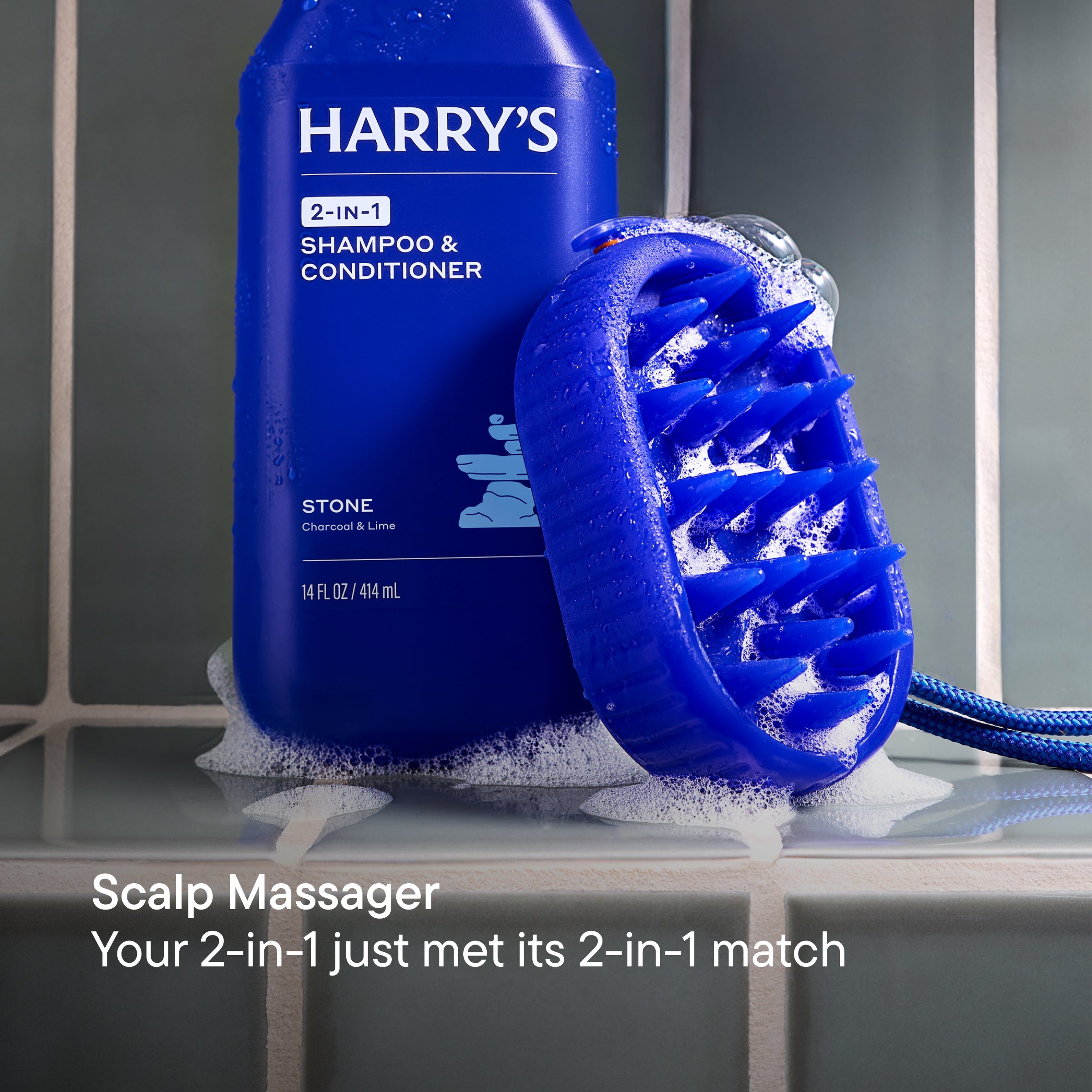 Harry’s 2 In 1 Scalp & Body Scrubber - Morning and Go